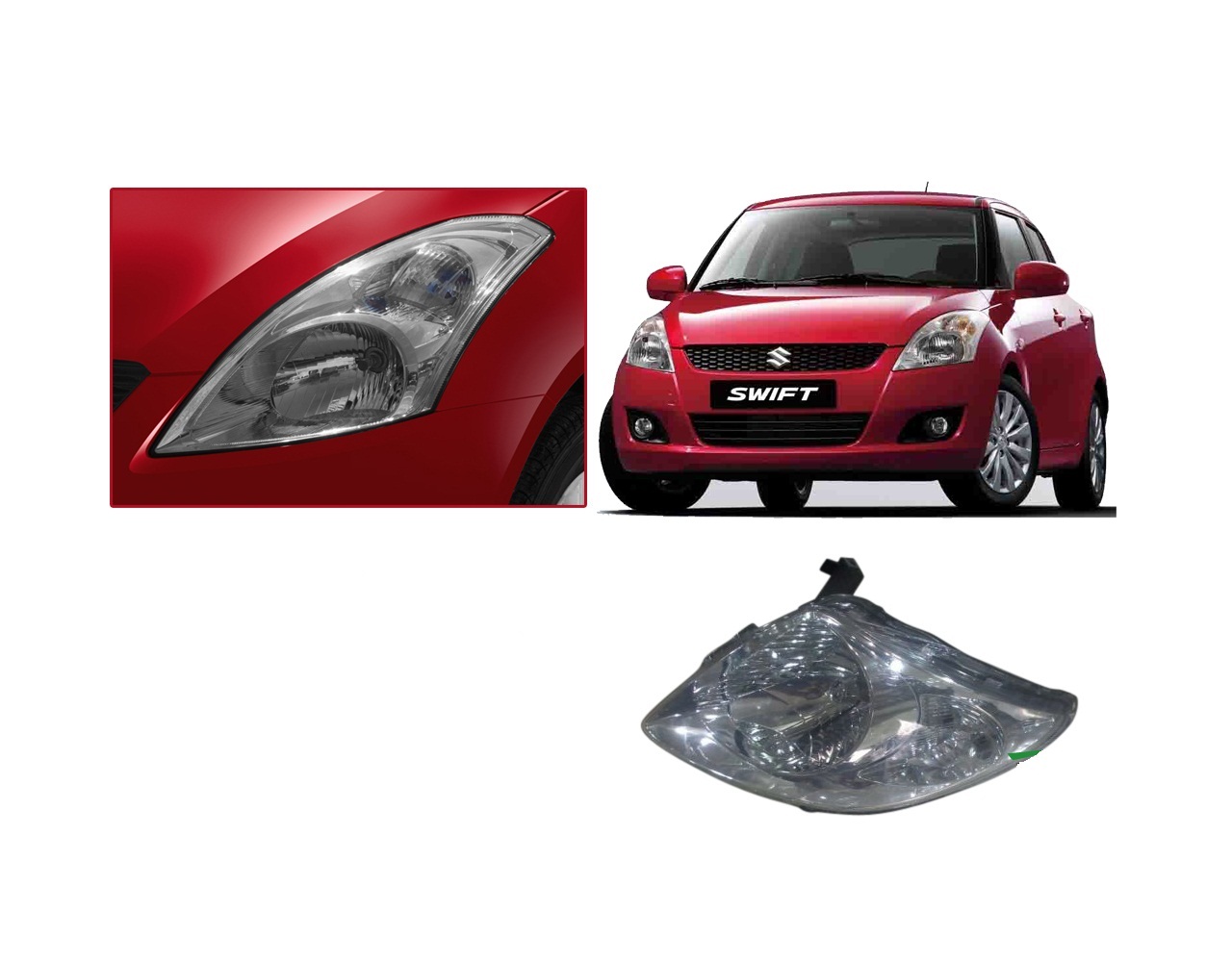 Buy Maruti Suzuki Swift Headlight Assembly Online ₹1550 from ShopClues