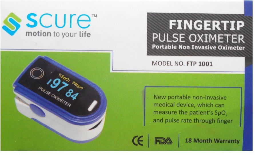 Buy Scure Fingertip Pulse Oximeter OLED display with Beep Pulse Sound