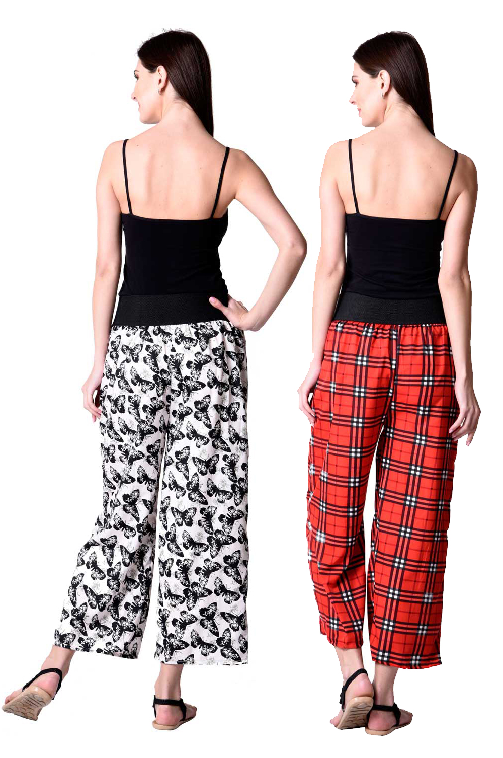 printed palazzo combo
