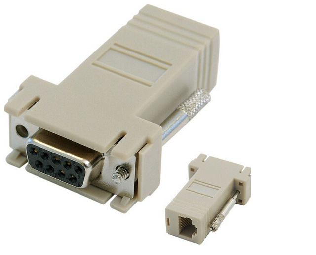 XMSJSIY Convertitore Ethernet RJ45 a RJ11 RJ45 8P8C maschio da 1 a 4 jack telefonico RJ11 6P2C femmina, adattatore splitter per rete a servizio telefonico - 1 pezzo