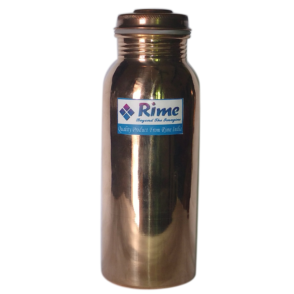 Buy Rime India Pure Copper Water Bottle Jointless Leak Proof With Lid For Ayurvedic Health