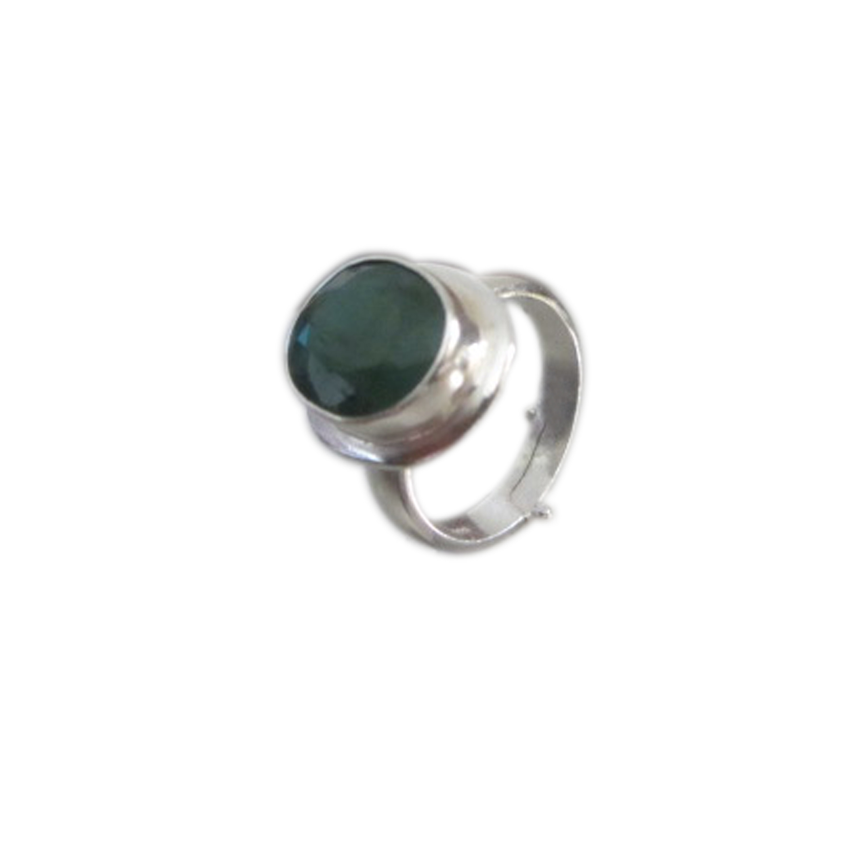Buy Certified Emerald Folding Ring in Silver,Adjustable ring of Rashi ...