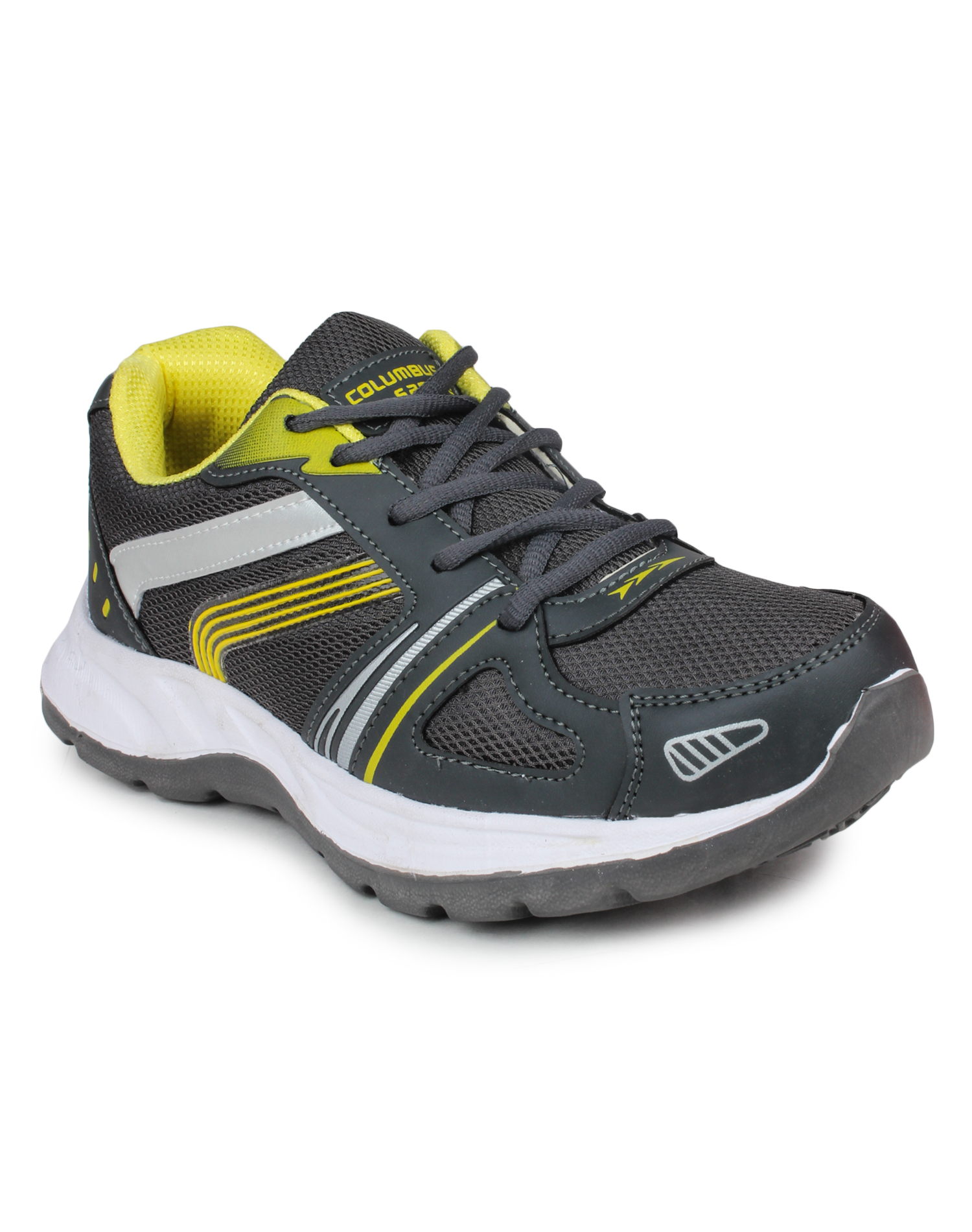 Buy Columbus Men's Yellow & Gray Running Shoes Online @ ₹499 from ShopClues