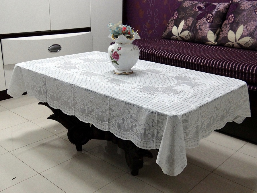 Table Cloth Classic Lace Vinyl (White) 36" x 54" (Rectangle) Buy