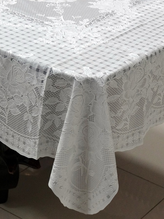 Table Cloth Classic Lace Vinyl (White) 36" x 54" (Rectangle) Buy