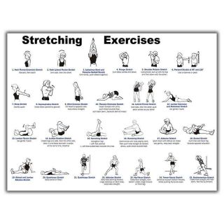 Buy TIA Creation Stretching Exercises Poster on Matte Photographic ...