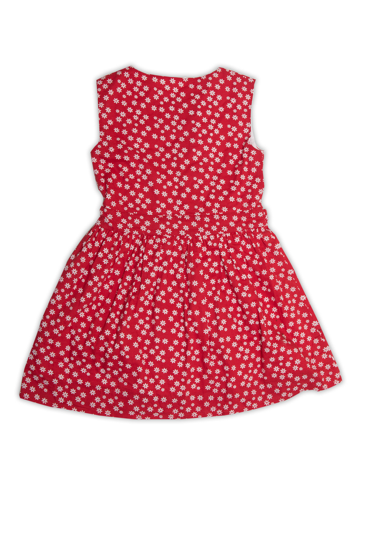 Buy Nino Bambino Red Organic Cotton Floweral Print Girls Sleeveless ...