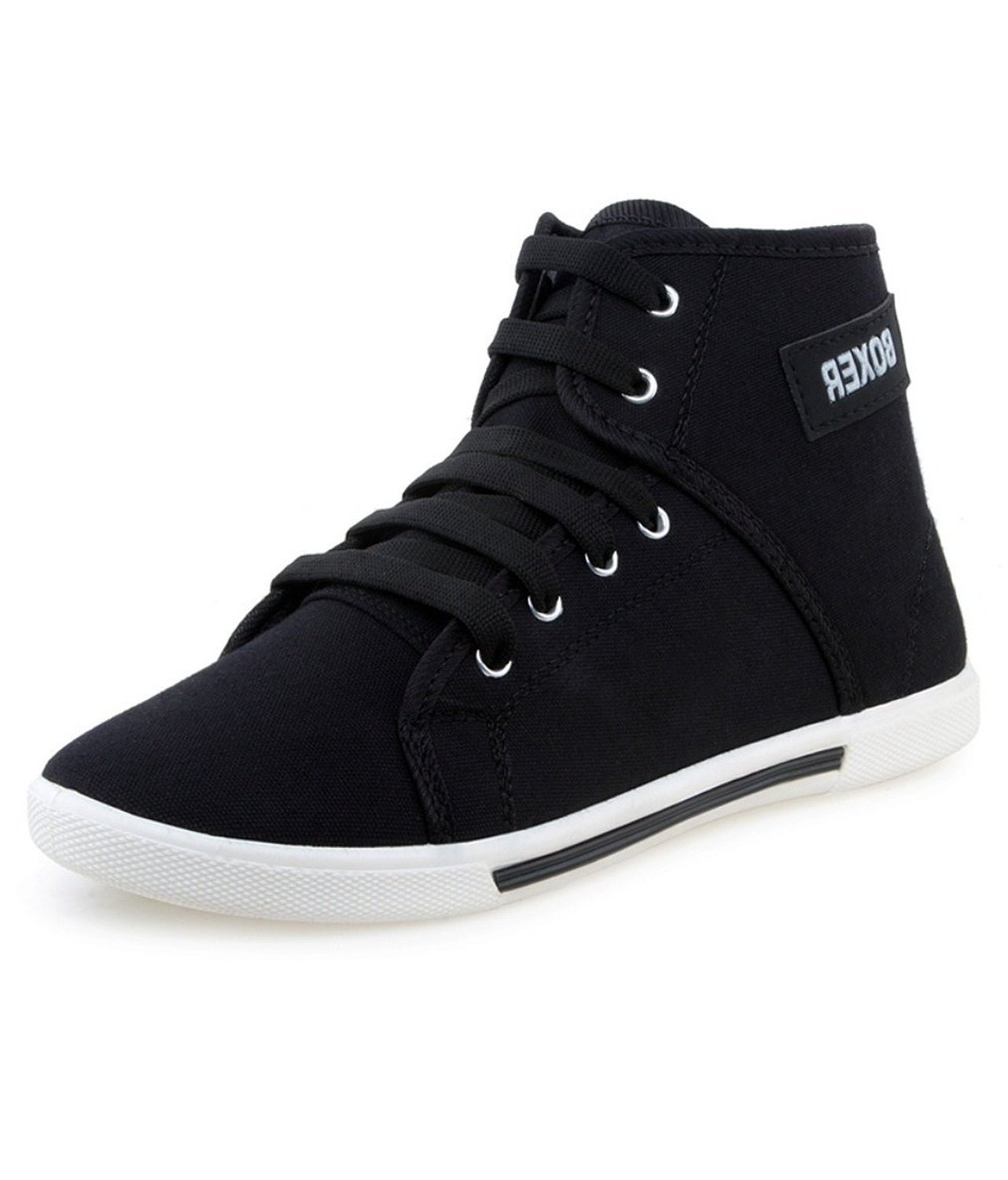 Buy Comfort Mens Boxer Black Casual Sneakers shoes Online @ ₹499 from ...