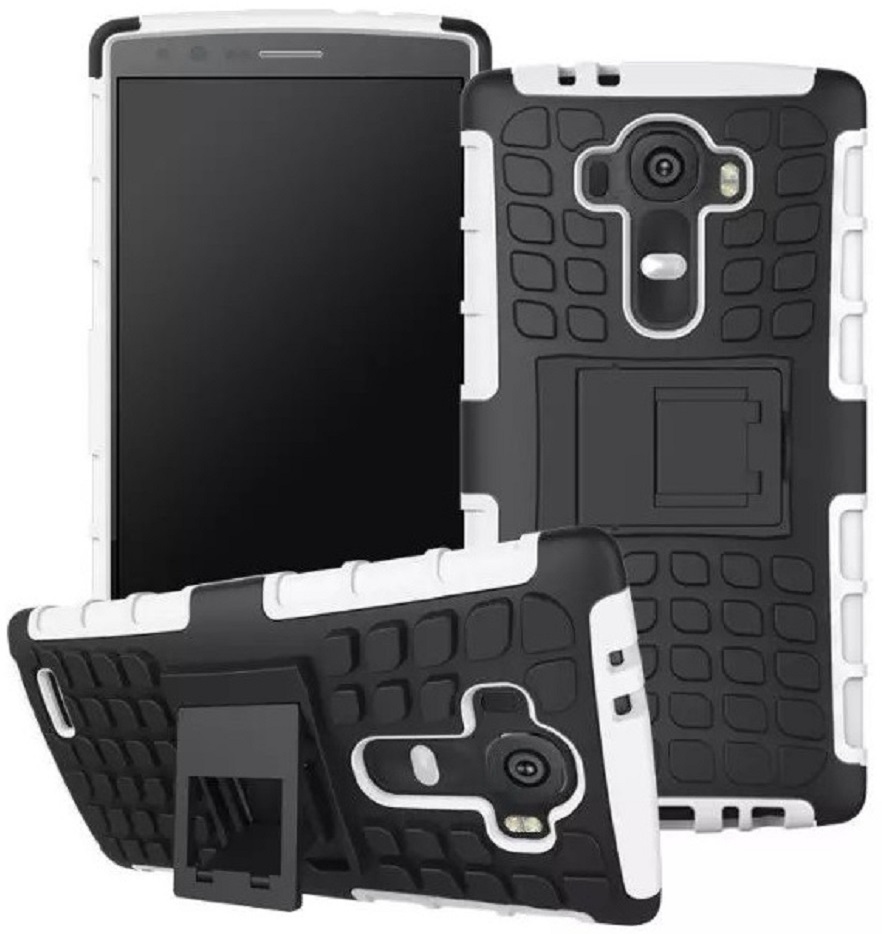 Heartly Flip Kick Stand Spider Hard Dual Rugged Armor Hybrid Bumper Back Case Cover For Lg G4 Stylus Lgh630D Best White