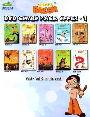 Chhota Bheem Vol.1 To 10 Complete  DVD English 
