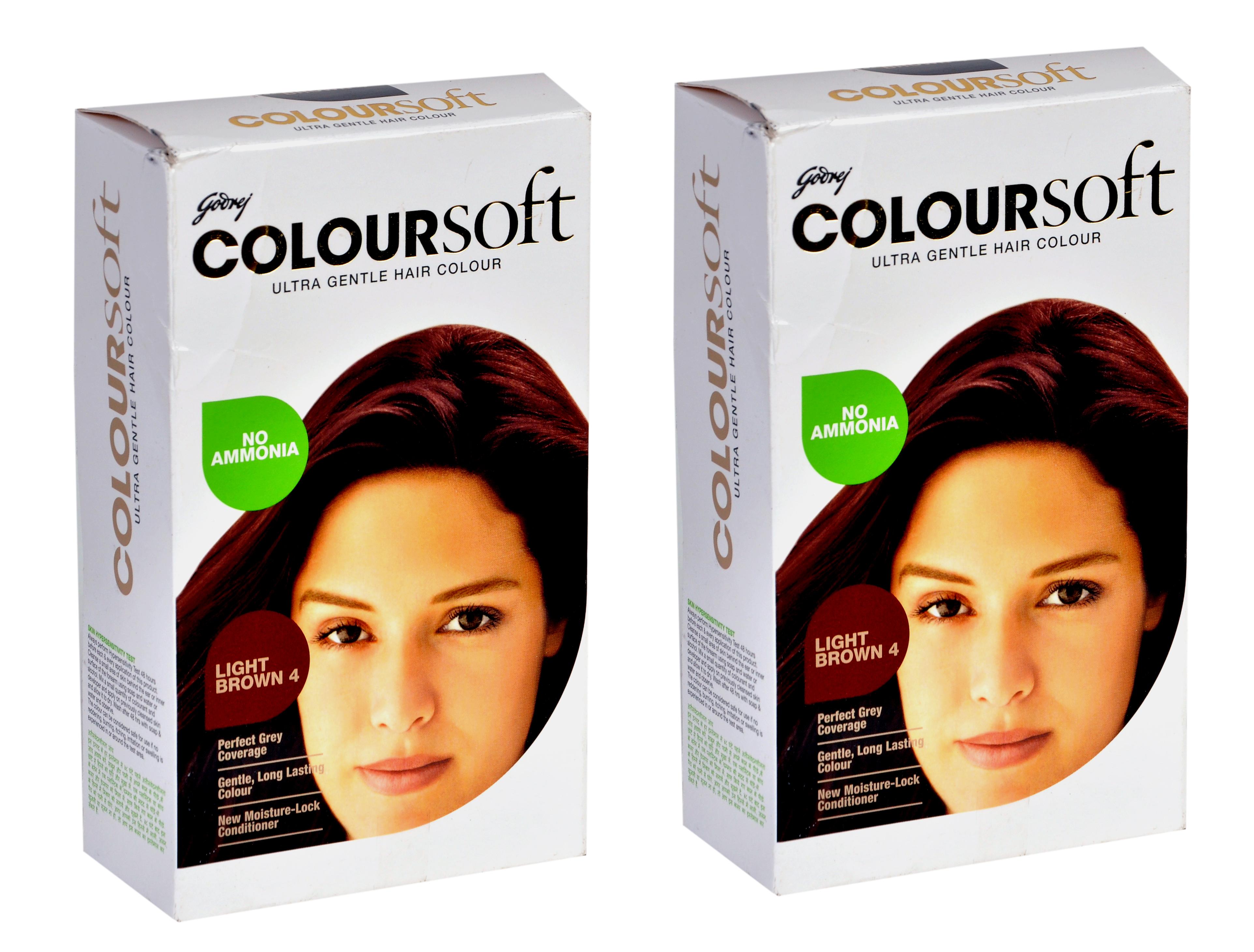 Godrej Coloursoft Hair Color ( Light Brown )-Pack of 2 X 40 ml