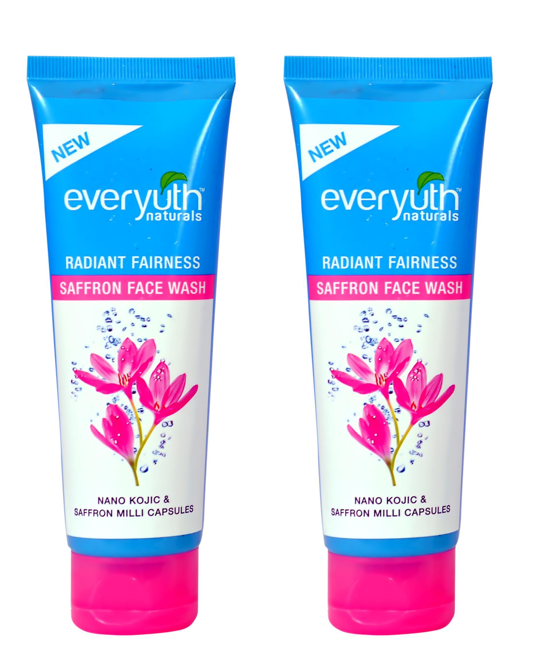 Everyuth Naturals Radiant Fairness Saffron Face Wash ( 100 gms )- Pack of 2