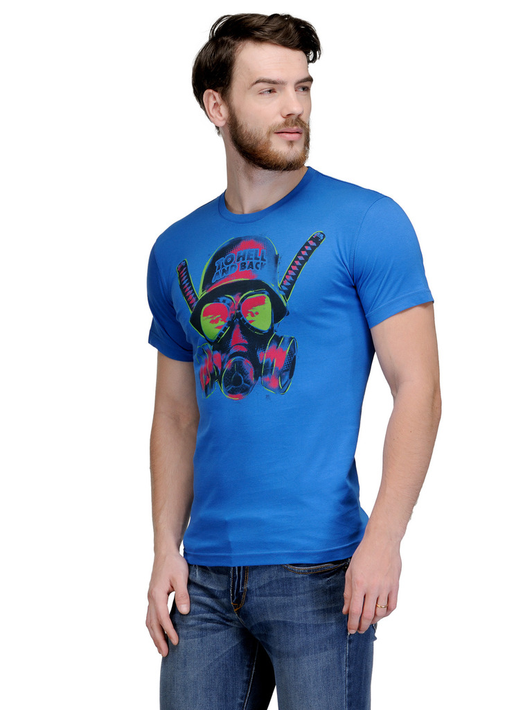 Buy Slingshot Mens Trendy Graphic Cotton Round Neck T-shirt Online ...