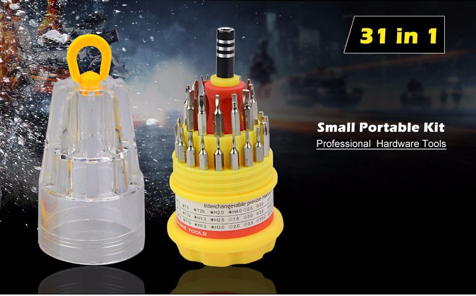 Buy Multipurpose 31 in 1 Magnetic Screw Driver Set Tool Kit with Case ...