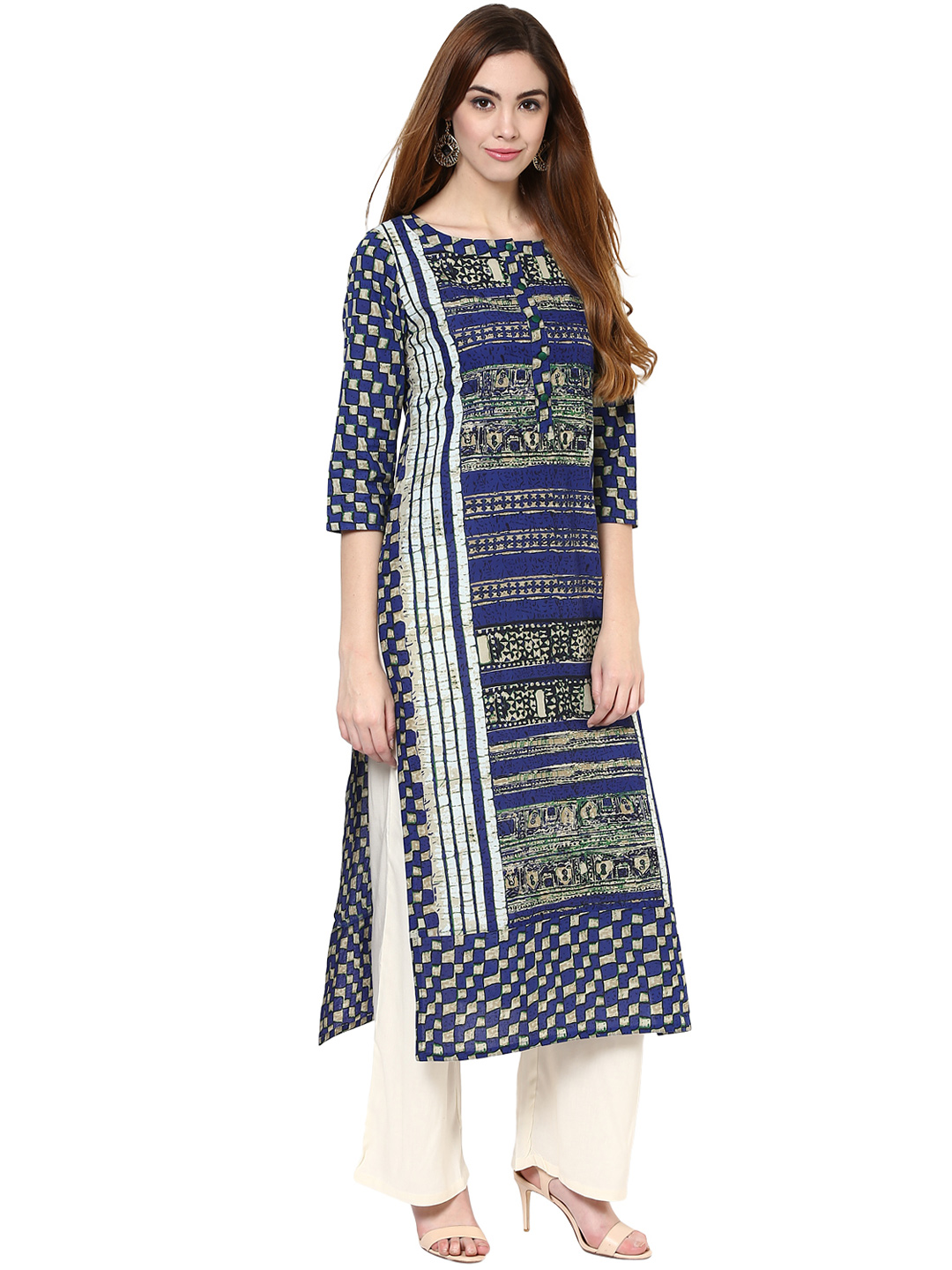 high low straight kurti