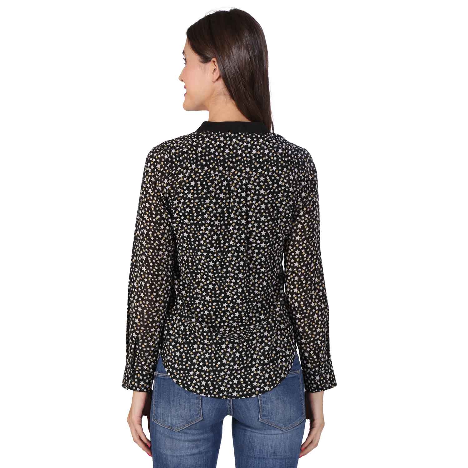 black printed shirt for women