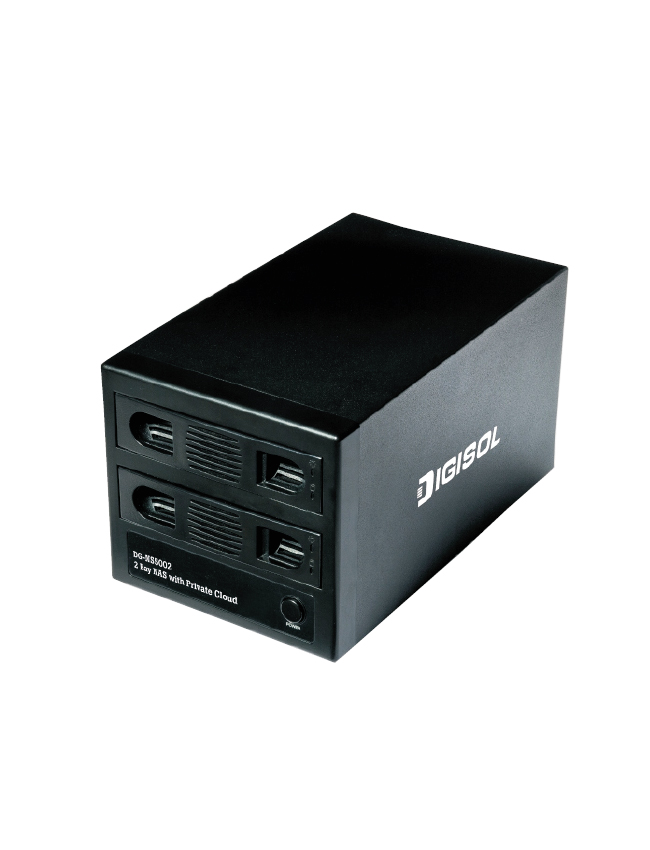 DIGISOL 2 Bay Network Attached Storage with Private Cloud By Smartlink at Best Prices