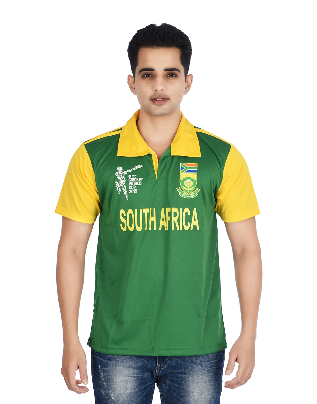 Buy South Africa Cricket Jersey Half Sleeves T Shirt Online @ ₹499 from ...