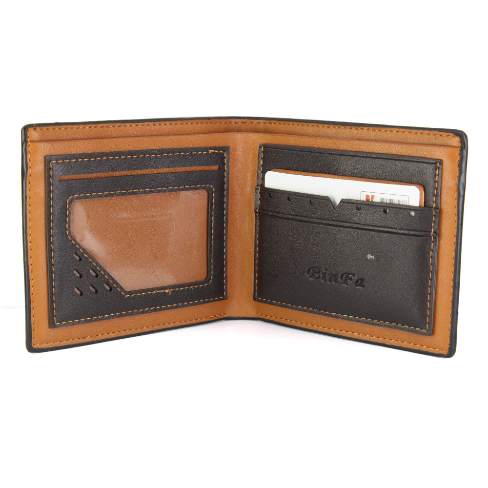 Fab Fashion Binfa Classic PU Leather BI-Fold Wallets for Men Black-PU25048