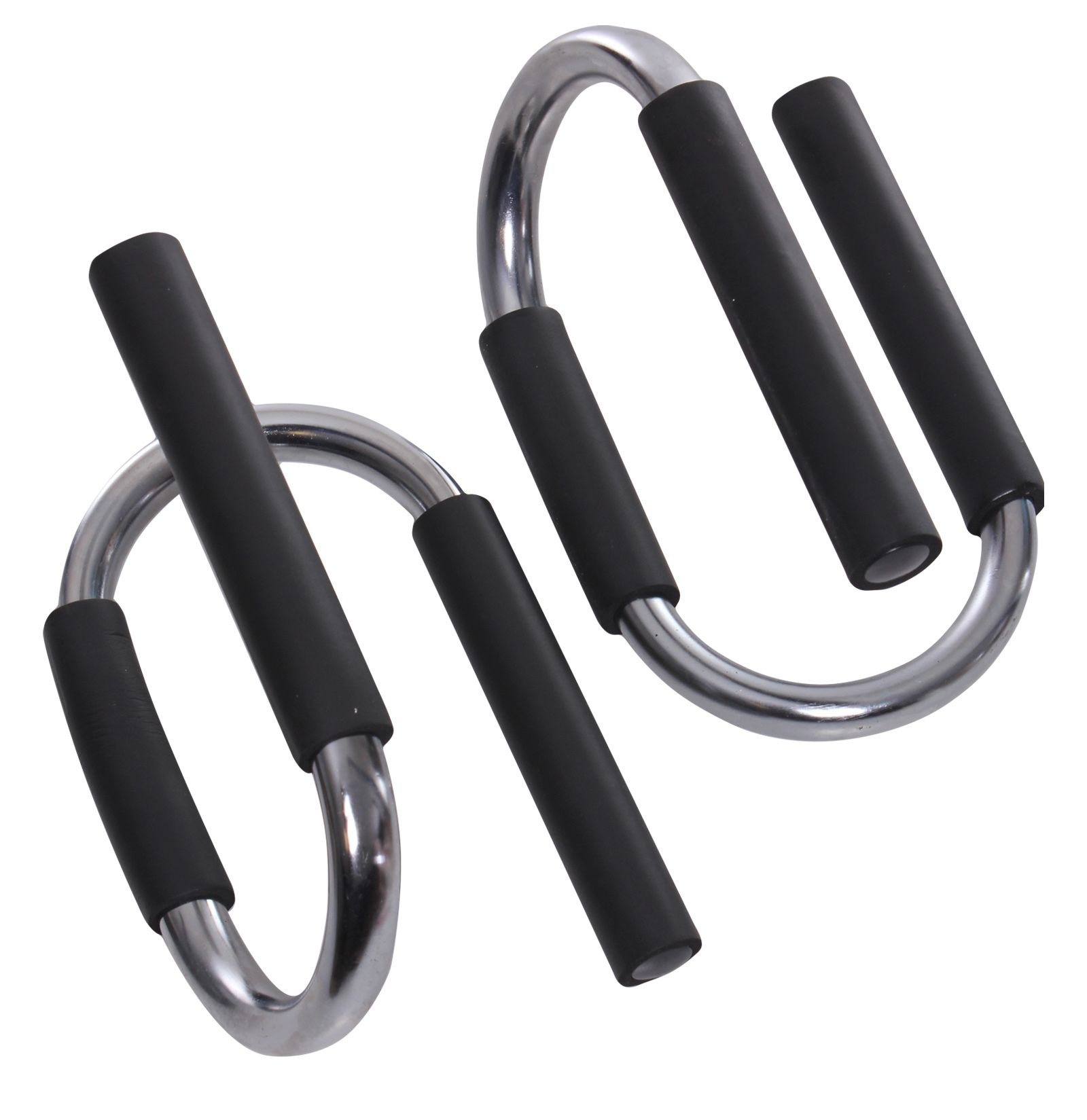 PUSH UP BARS,BEST QUALITY PUSHUP BARS DIP STAND SSHAPED NICKLE CHROMED