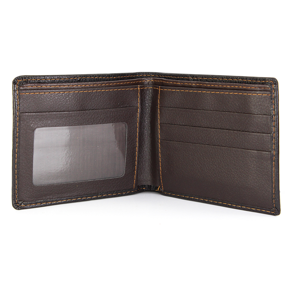 Fab Fashion MenBense PU Leather BI-Fold Wallets for Men Black-PU25005