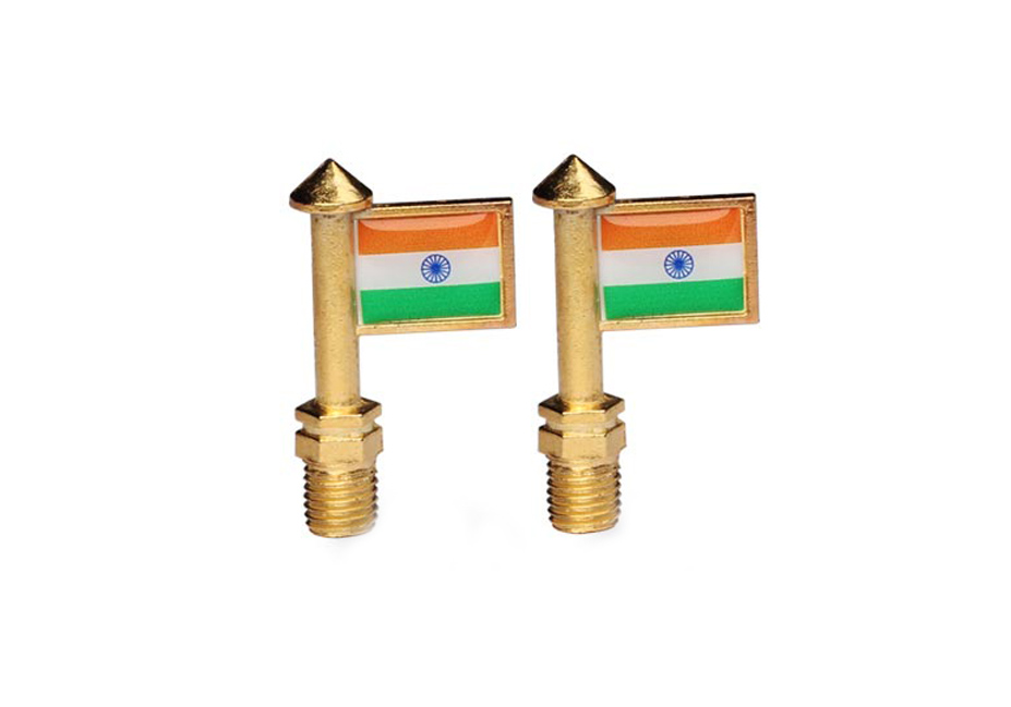 Indian Flag Bike Handlebar Set