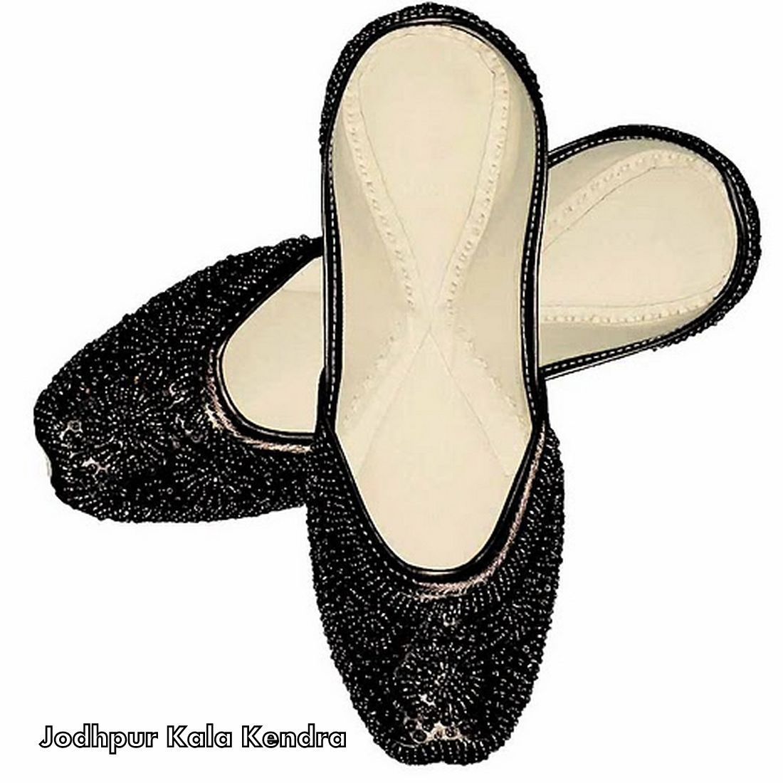 Online Women�s Beaded Indian Punjabi Shoe India Size 5