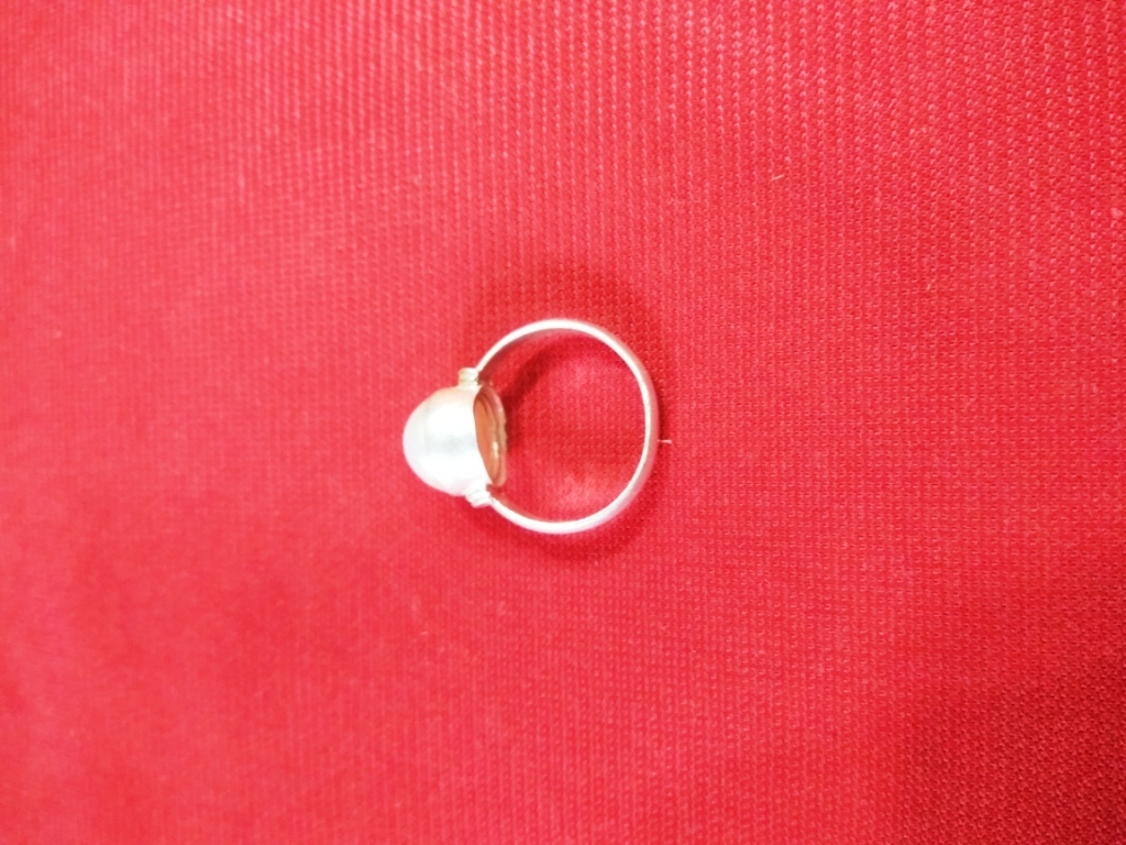 Buy Silver Pearl (Original Sucha Moti) Ring Online @ ₹395 from ShopClues