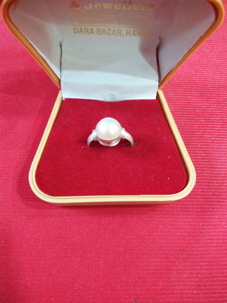 Buy Silver Pearl (Original Sucha Moti) Ring Online @ ₹395 from ShopClues