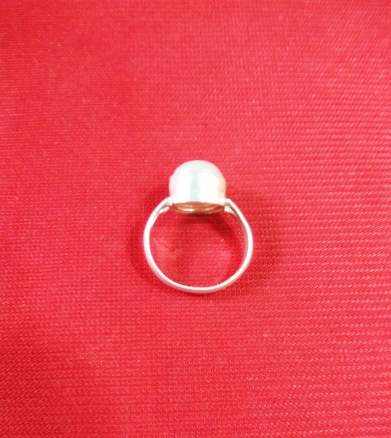 Buy Silver Pearl (Original Sucha Moti) Ring Online @ ₹389 from ShopClues