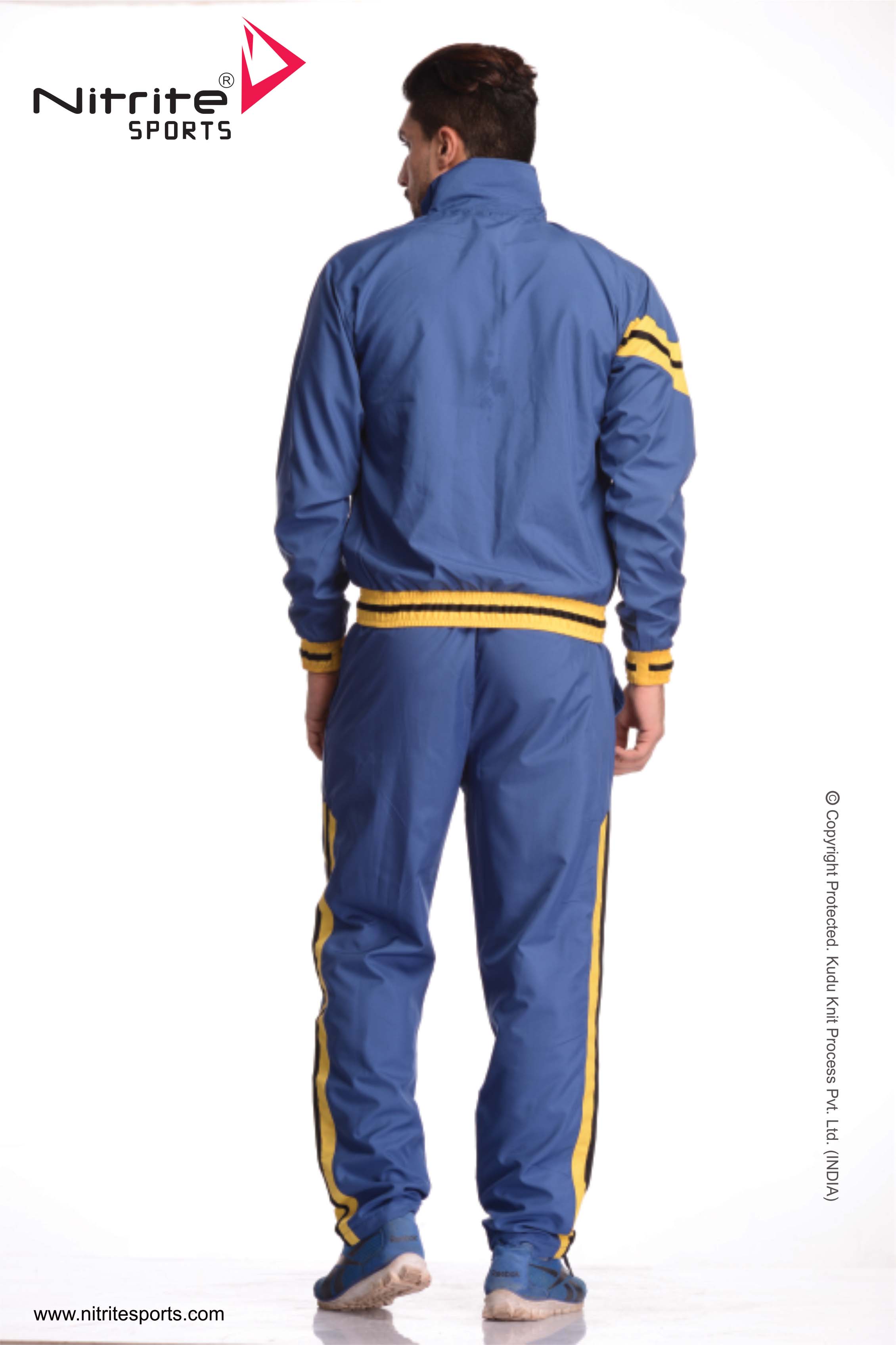 Buy Nitrite Sportswear Sports BlueYellow Tracksuit For Men Online ₹1299 from ShopClues