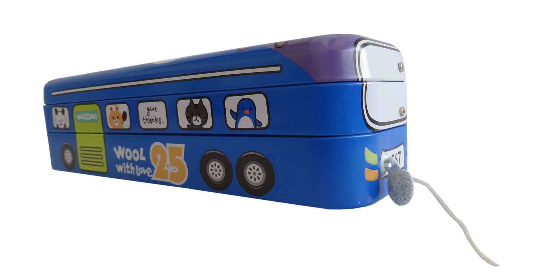 Buy Wheels on the Bus Pencil Box Blue Online ₹325 from ShopClues