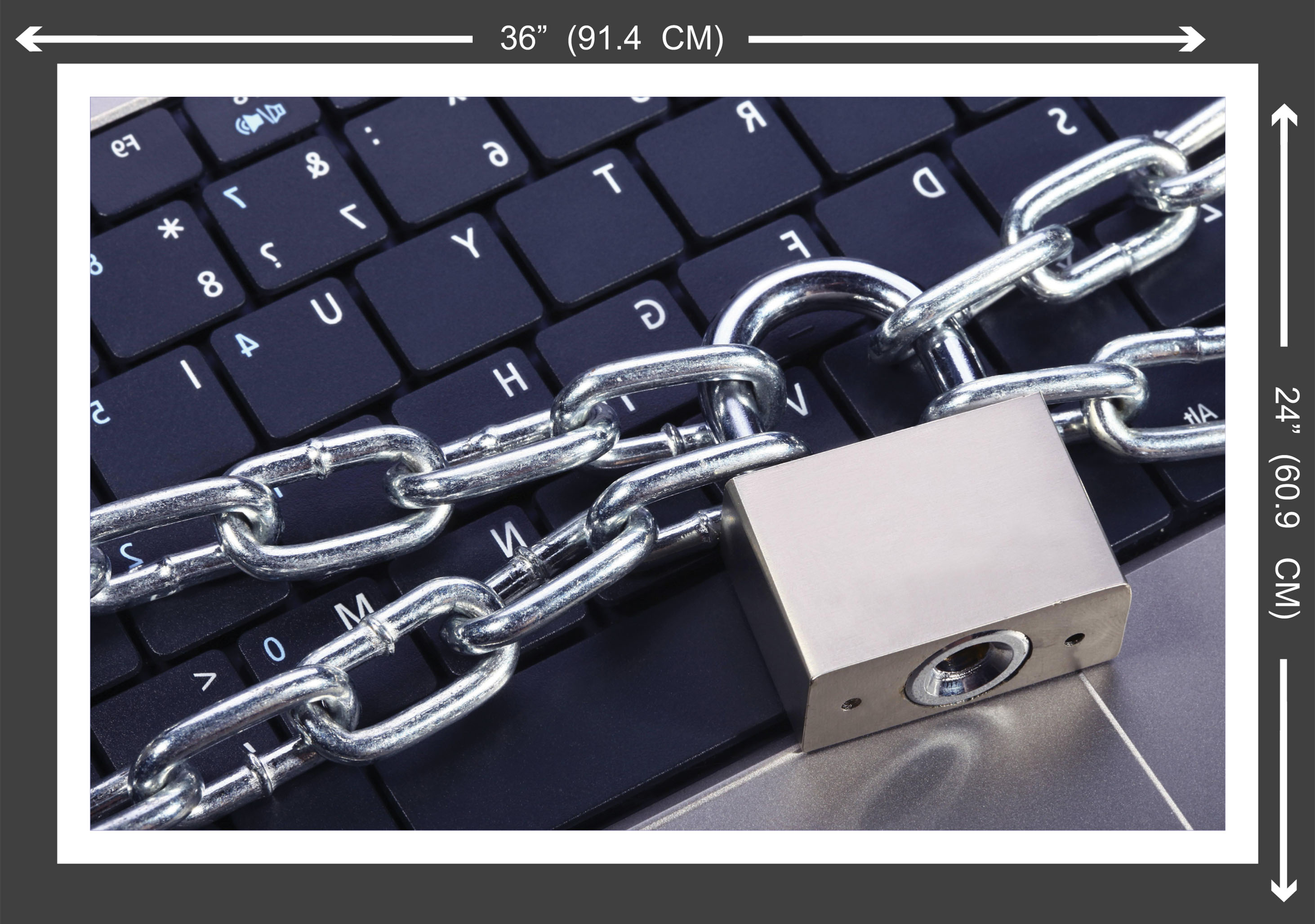 Keyboard Lock Product Buy Decor Kafe Keyboard Lock Vinyl Poster 36x24(inch) Online @ ₹299 ...