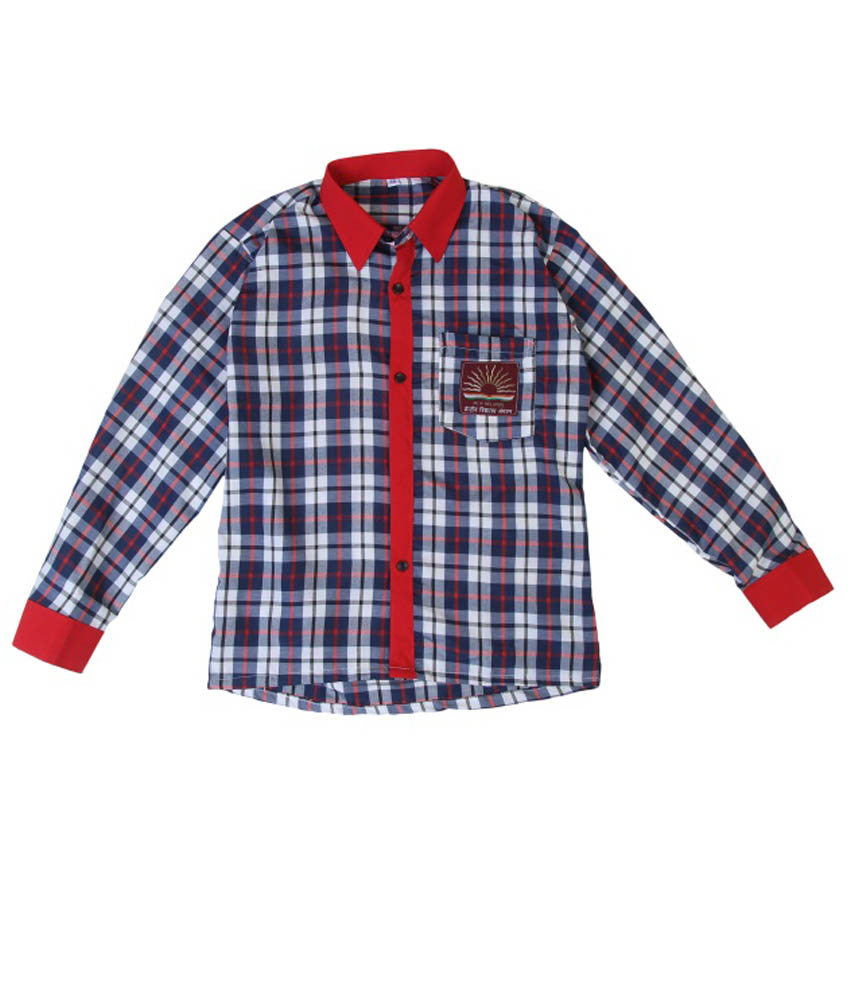 Buy Goel Garments Navy Blue Uniform Shirt Online @ ₹599 from ShopClues