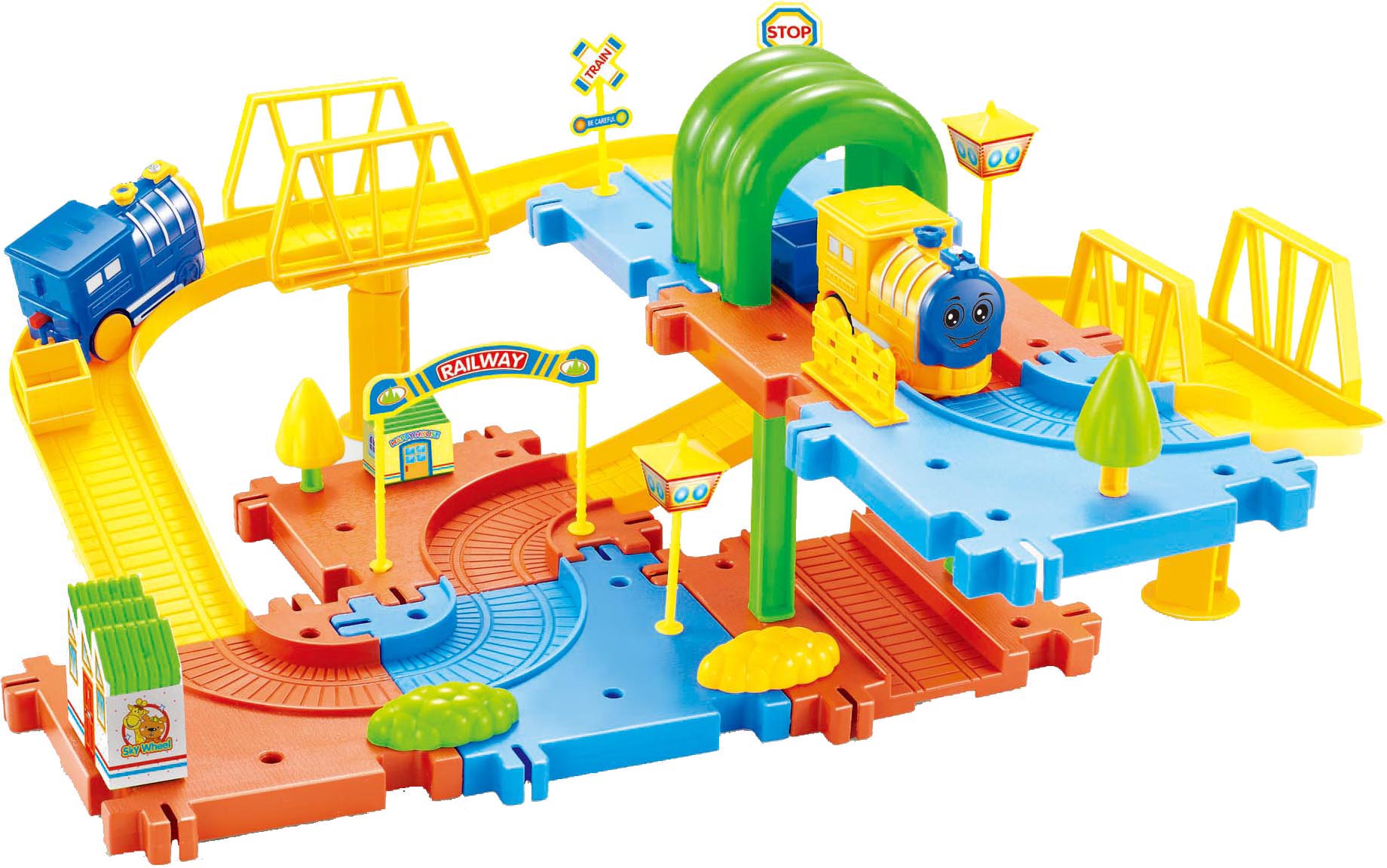 Buy Saffire Classic Toy Train Set 15 with Upper and Lower Level ...