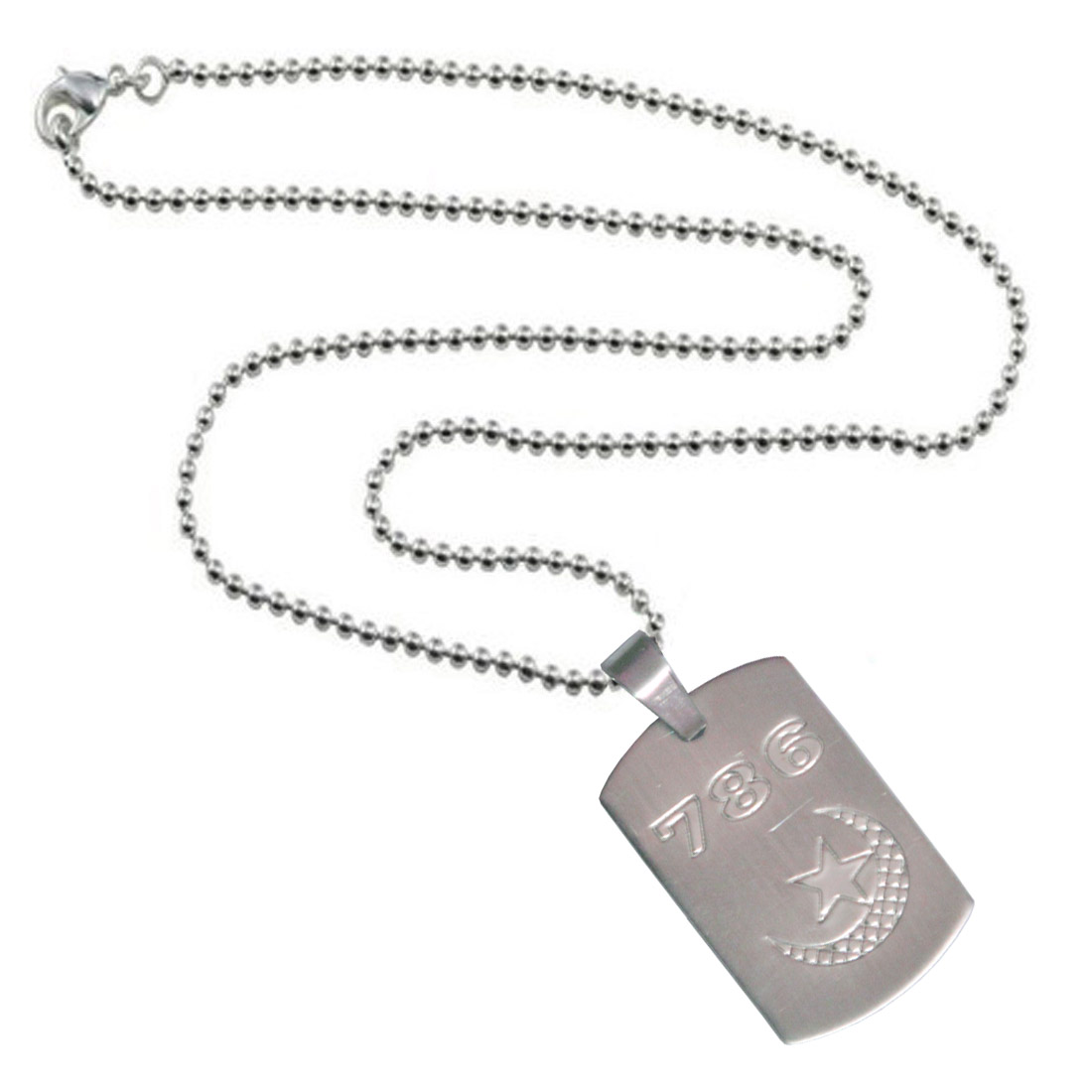 Buy Silver 786 With Islamic Symbols Pendent Online @ ₹239 from ShopClues