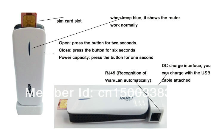 Hame Router Hame A11w 3g wifi router