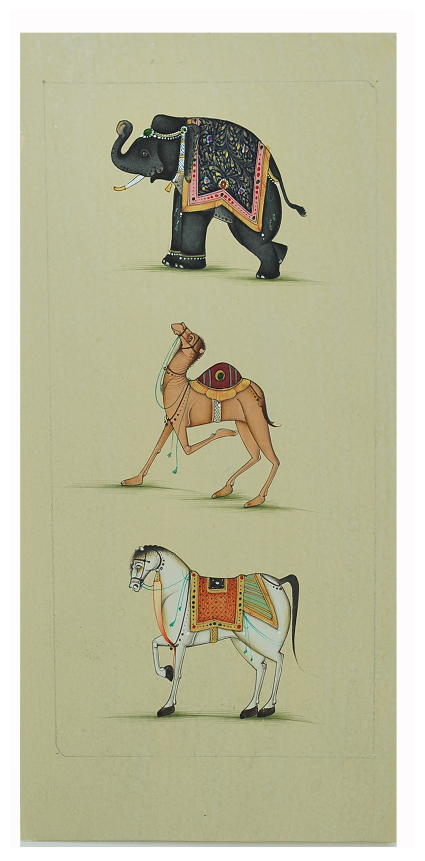 Online Painting of camel elephant and horse Prices - Shopclues India