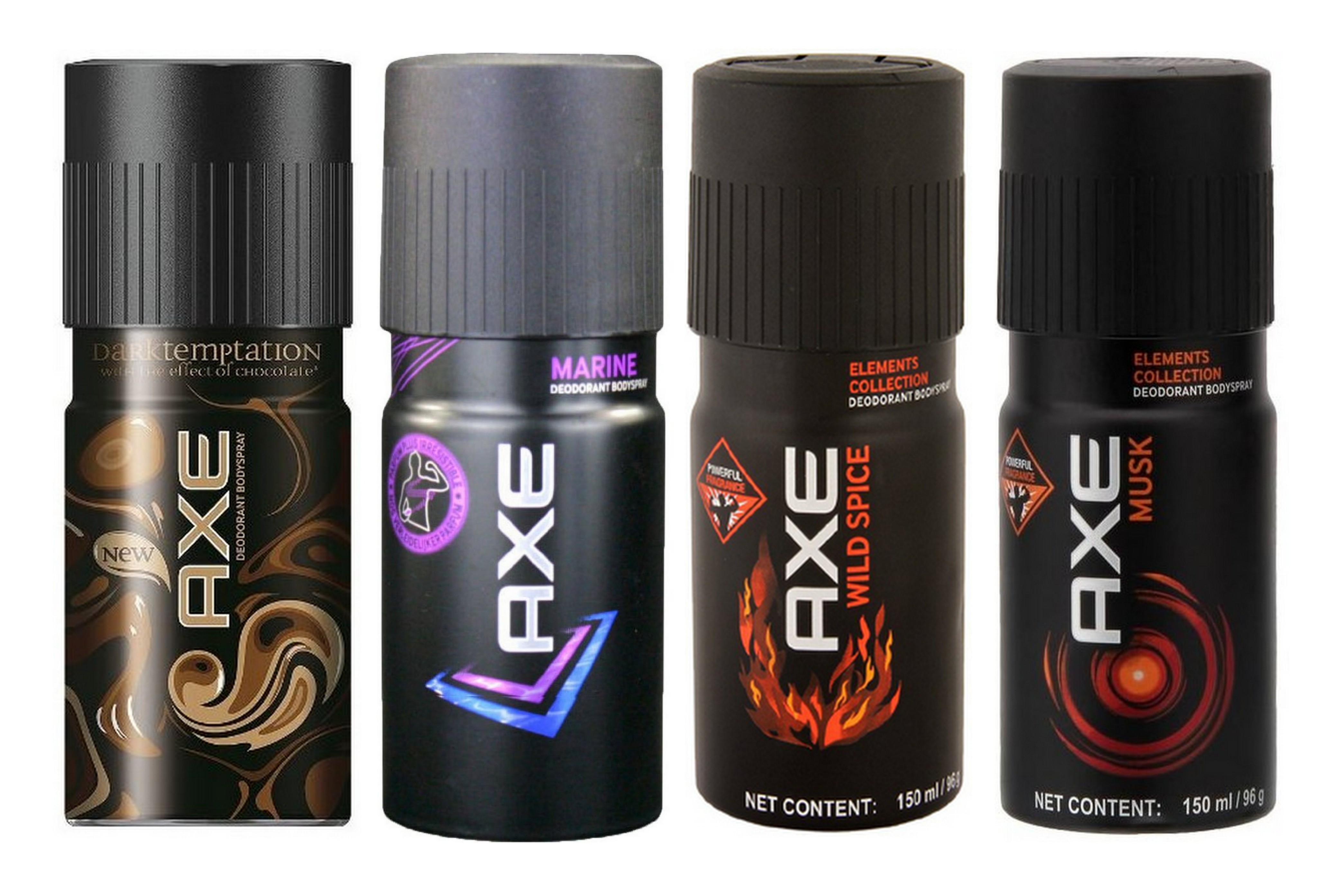 Buy AXE Deodorant Musk, Marine, Dark Temptation and Wild Spice