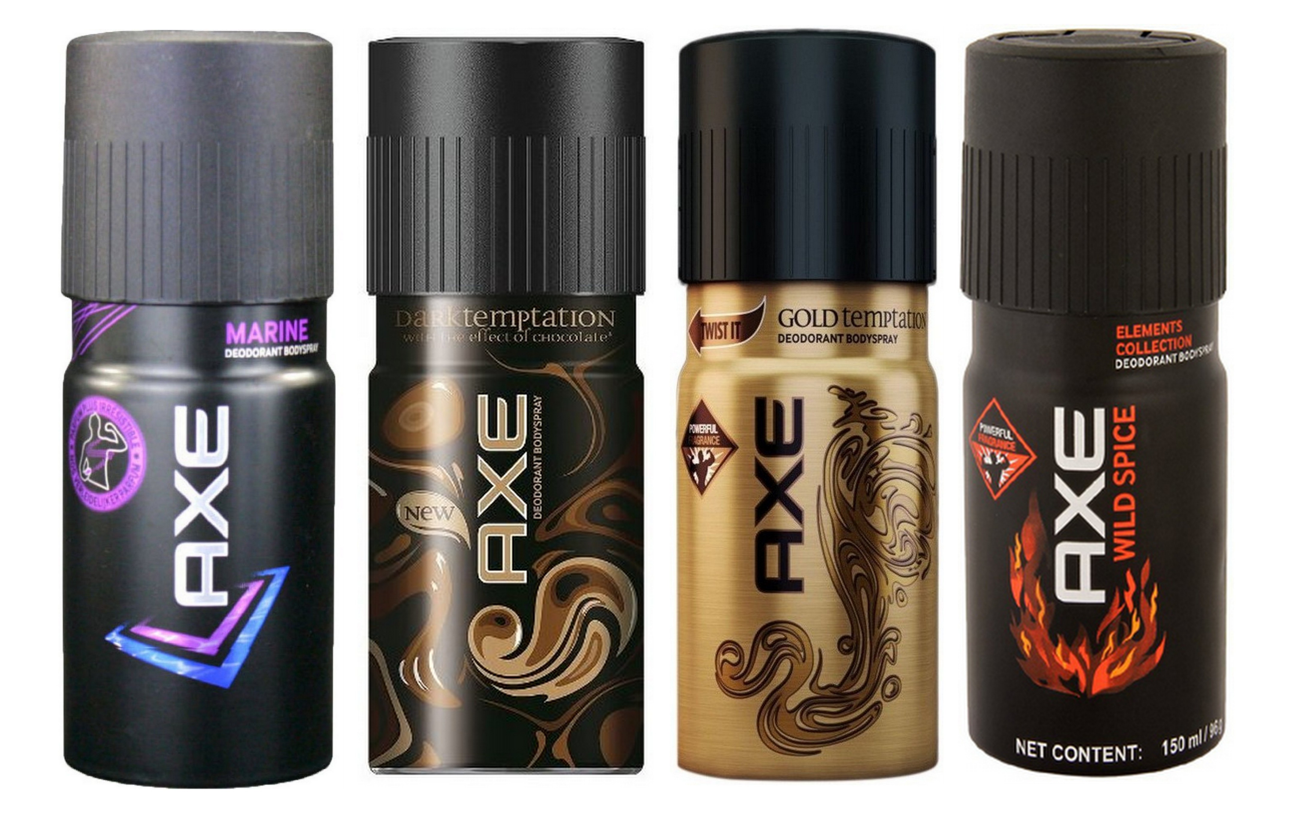 Buy AXE Deodorant Marine, Dark Temptation, Gold Temptation and Wild