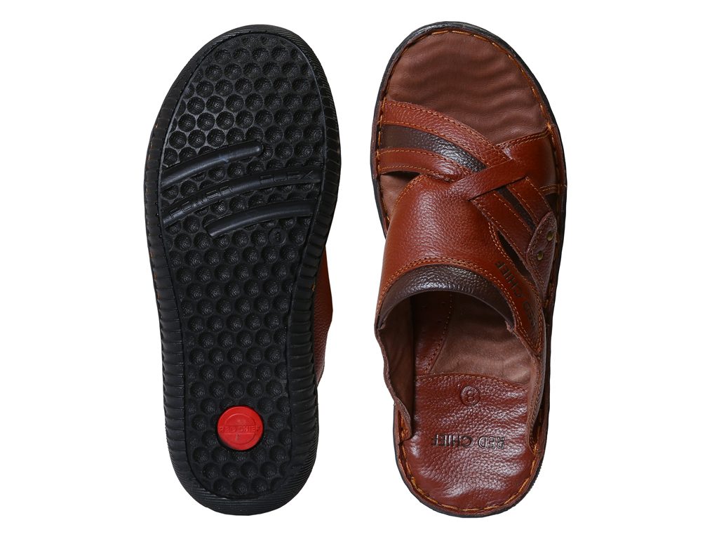 red chief tan slippers