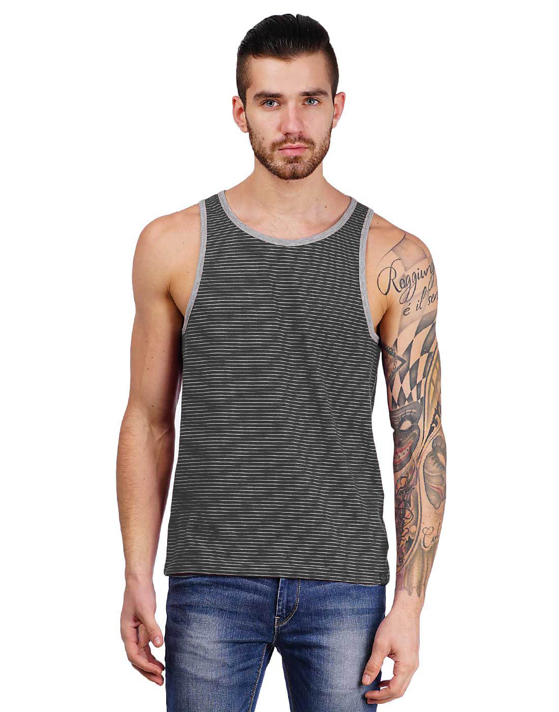Buy Foldin Striped Mens Vest Online @ ₹339 from ShopClues