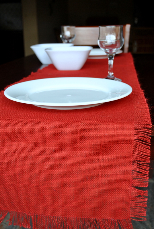 Eco Home Jute Table Runner Red at Best Prices Shopclues Online