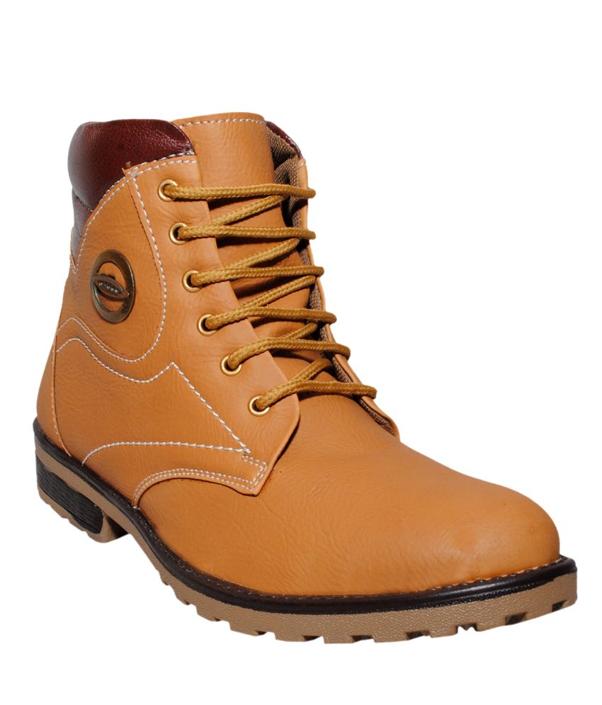 Buy Sydney Shoes Tan Boot Online ₹1998 from ShopClues