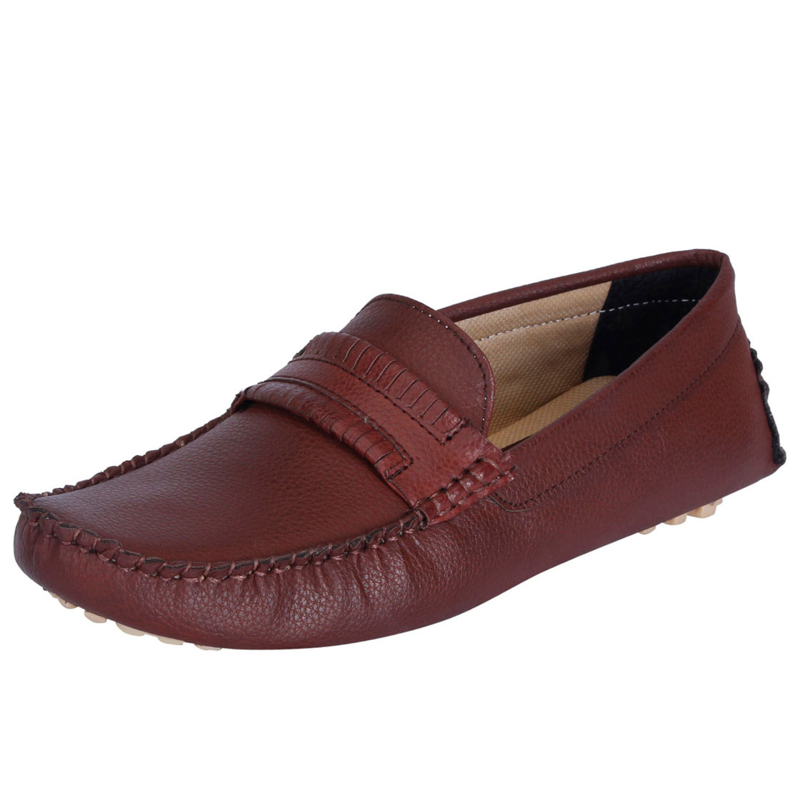 mens brown casual loafers