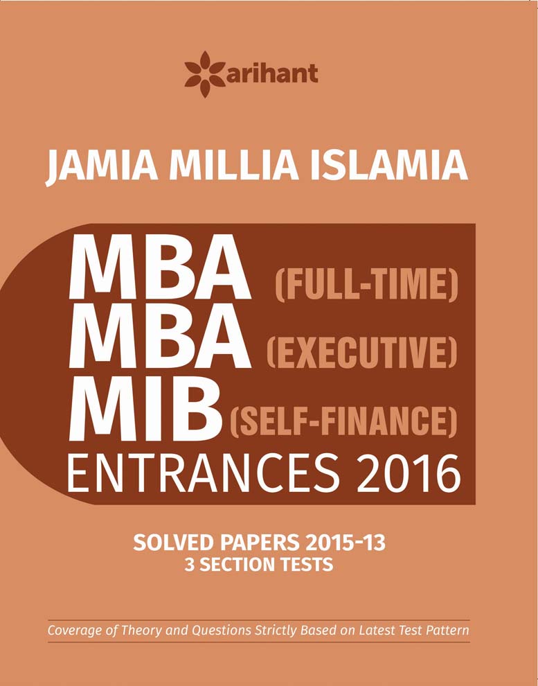 Buy The Perfect Study Resource For - Jamia Millia Islamia Mba Entrance ...