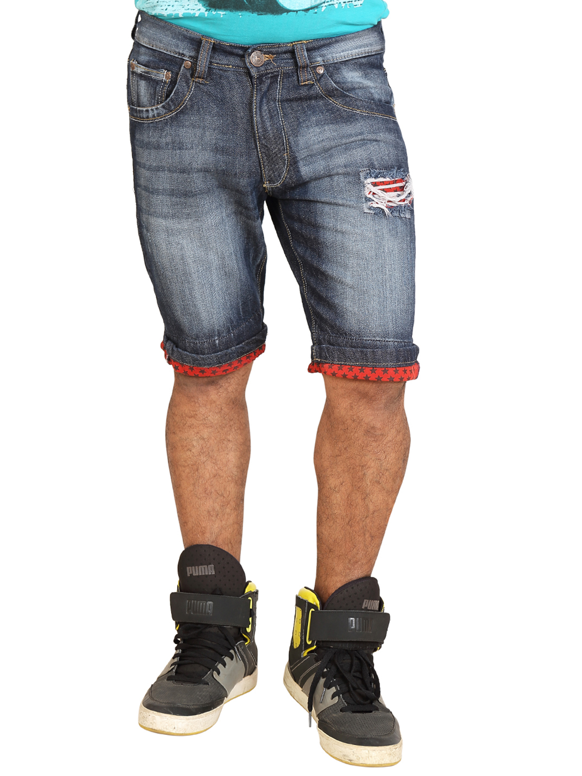 Buy Trustedsnap Denim Shorts For Means (b) Online @ ₹999 From ShopClues