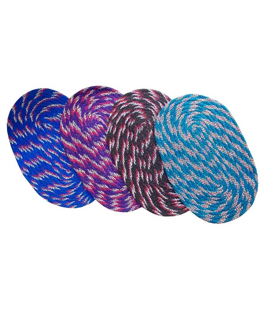 Buy iLiv Set of 4 Oval Door mats Online ₹499 from ShopClues