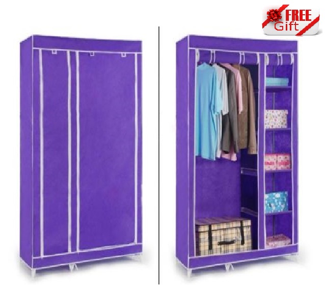 Buy Double door Foldable Wardrobe Almirah Cupboard Online Get 36 Off