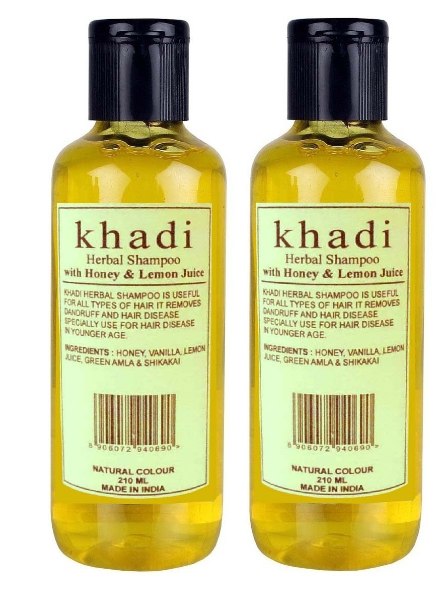 Buy Khadi Herbal Honey Lemon Juice Shampoo 420 ml set of 2 Online ...